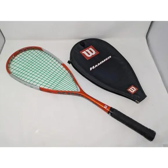 Wilson 50 Hammer Squash Racket Racquet-With Case - Picture 1 of 7